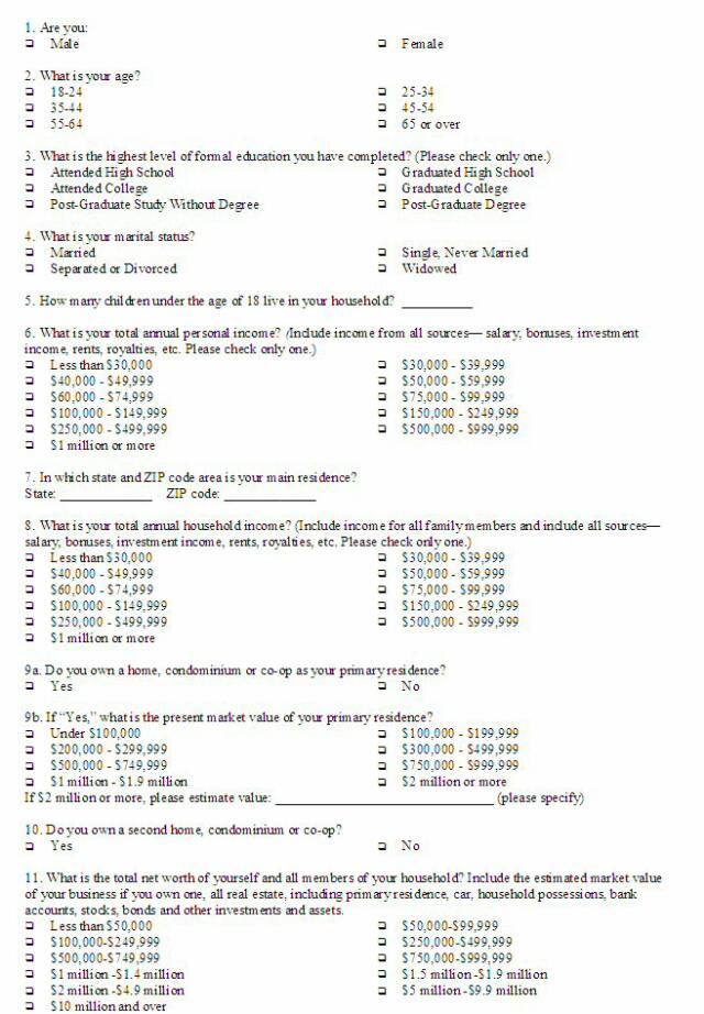 Creative writing research questionnaires