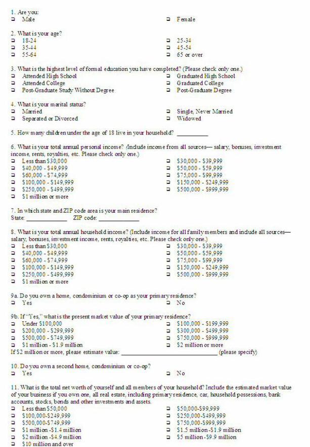 market research consultant questions